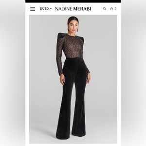 Amazing Nadine Merabi jumpsuit! Size 10 worn once.